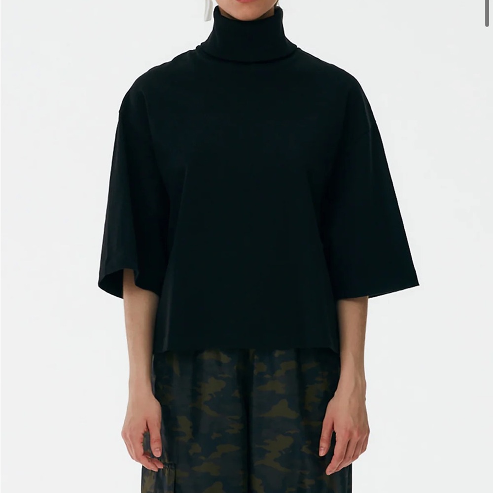 Tibi Punto Milano Turtleneck Black S